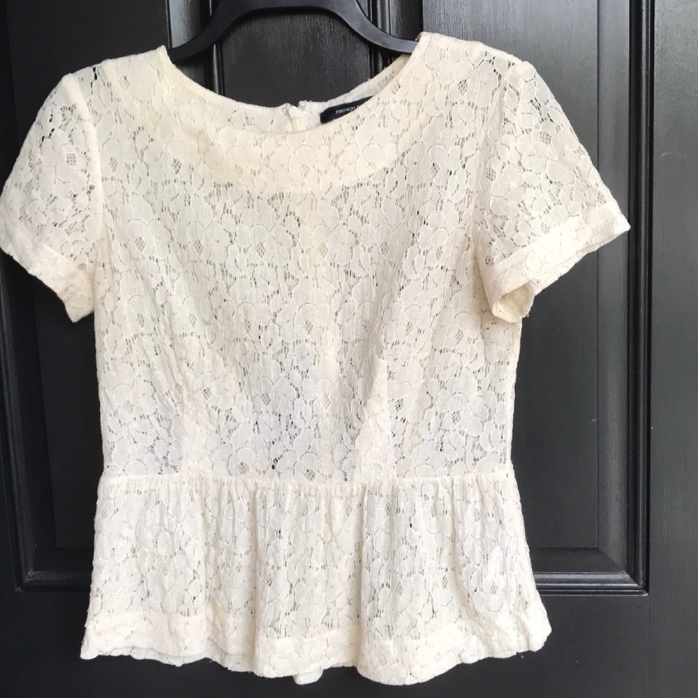 French connection peplum top